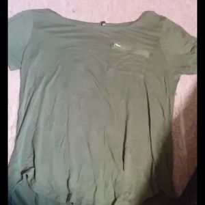 Old green t-shirt